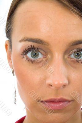 portrait by young, beautiful woman