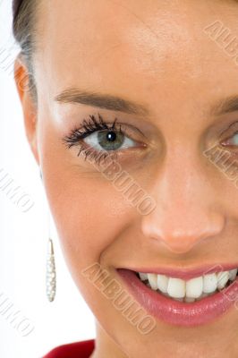 portrait by young, beautiful woman