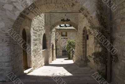 alley in Assisi alley in Assisi