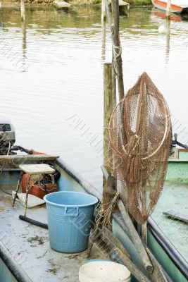 fishing-net in the boat