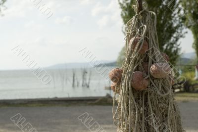 Drying fishingnet