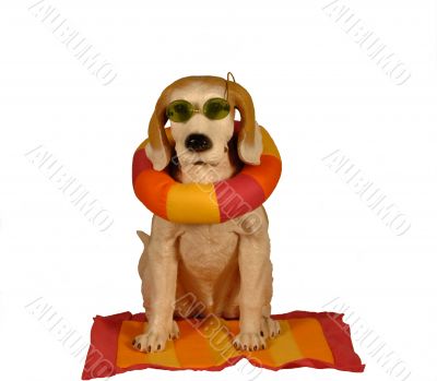 Beach dog statue Beach dog statue