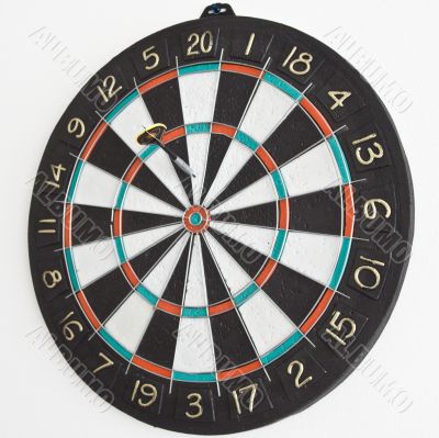 Three darts in the dartboard