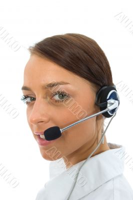 Business woman colling