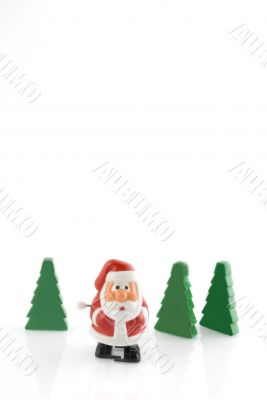 Santa Claus with trees