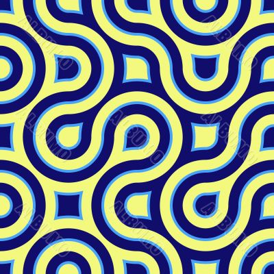 Yellow and blue retro background