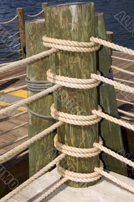 Ropes Wrapped Around Pole