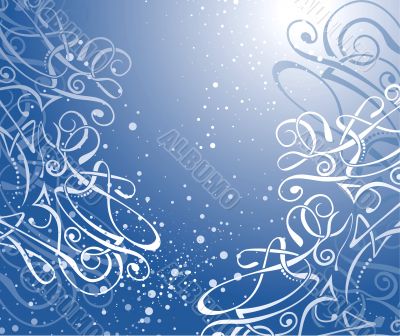 vector swirl background / christmas