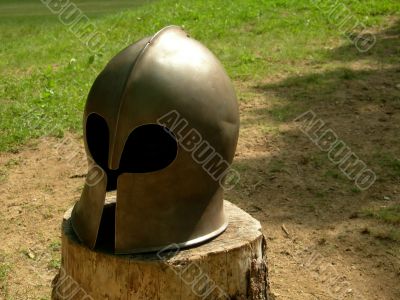 A knight`s helmet A knight`s helmet