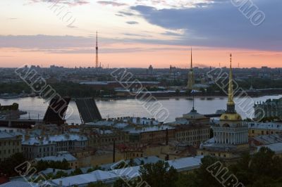 Dawn above Saint-Petersburg