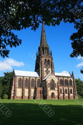 Gothic revival chapel at Clumber Park