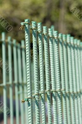 Vertical Rebar with Wire Ties