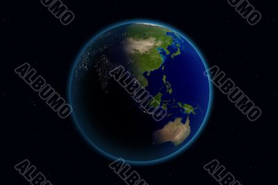 Earth - Day &amp; Night - Asia