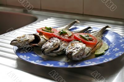 Grilled fish
