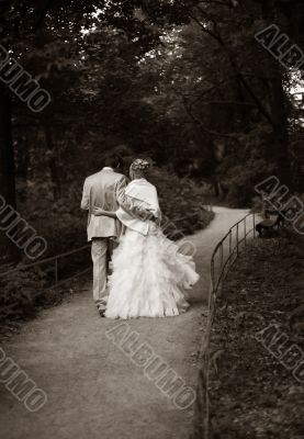 Newly-married couple