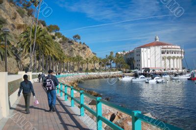 Couple travelling Catalina Island