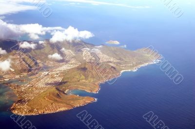 Aerial View of Honolulu Hawaii