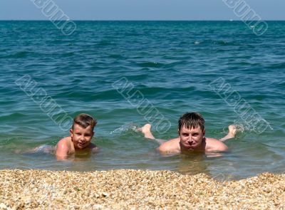 Family on a beach Family on a beach