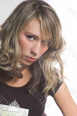 Portrait of the girl close up