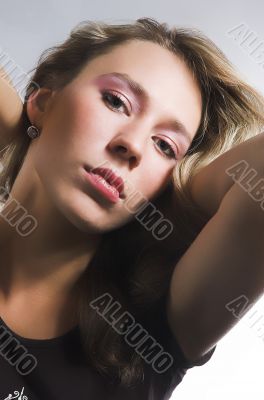 Portrait of the girl close up