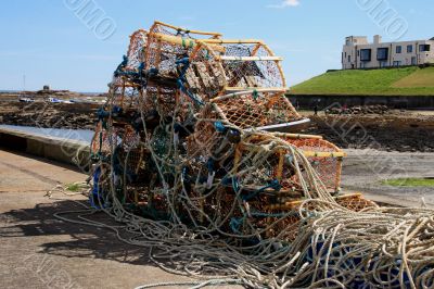 Lobster pots at Seahouses