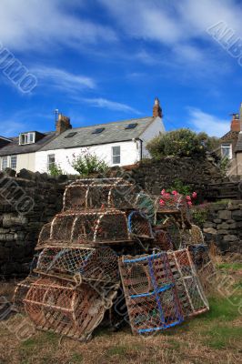 Lobster pots at Craster