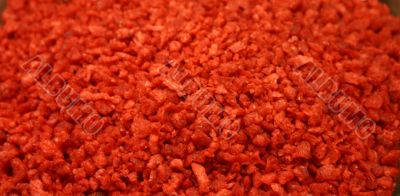 Bright Red Pile of Bacon Bits