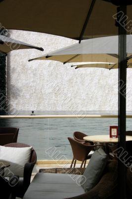 Elegant Tropical Outdoor Cafe