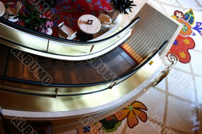 Posh Escalator Viewed From Above