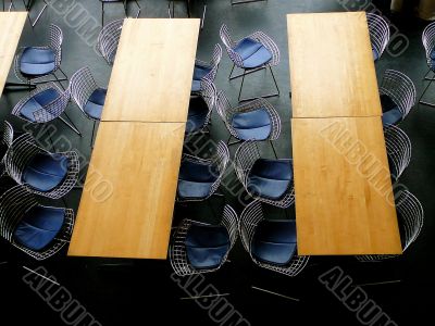 Aerial View of Cafeteria Dining Area