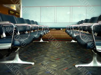 Waiting Area at Airport Waiting Area at Airport