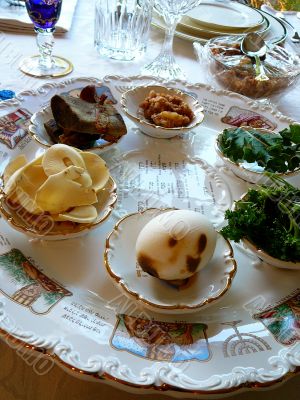 Traditional Passover Seder Plate