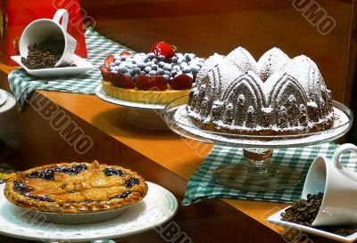 Elegant Bakery Display Window