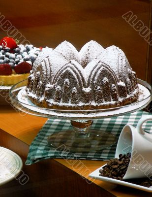 Still Life Of Gourmet Chocolate Cake