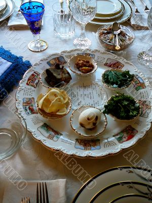 Traditional Passover Seder Plate
