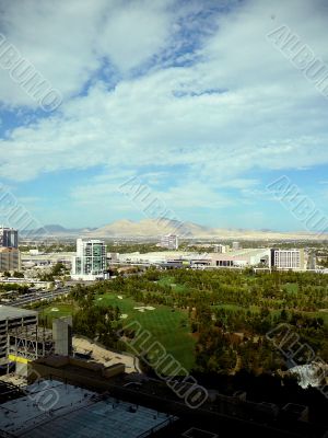 Aerial View of Rapidly Growing Las Vegas Skyline