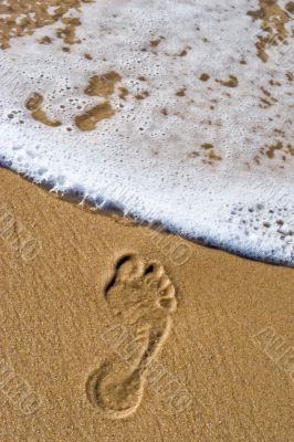 dying footprint