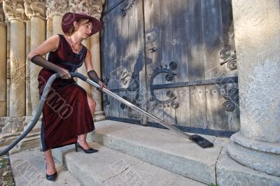 religious cleaner woman