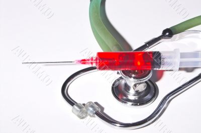 Stethoscope &amp; Syringe