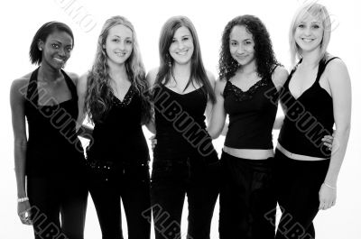 Girls in Black and White