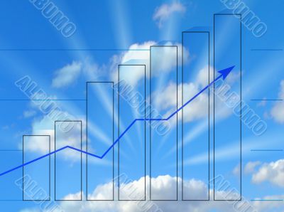 Diagram in sunny rays