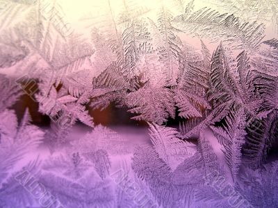 Icyr pattern on glass