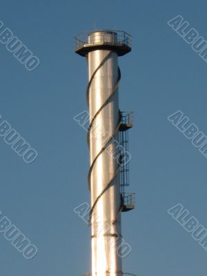 a metallic chimney-stalk