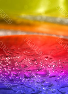 multicolored background with water drops