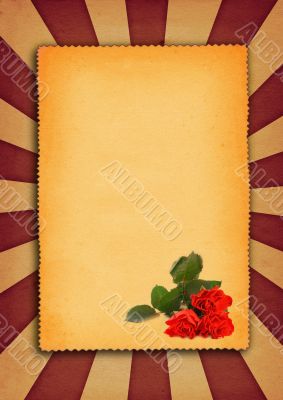paper background with flower motive