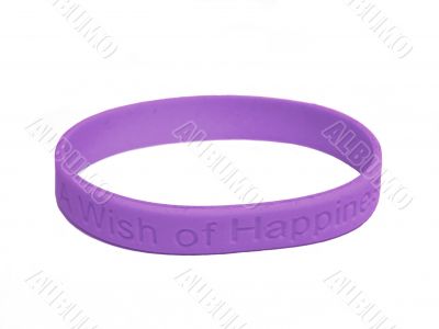  violet silicone wristband