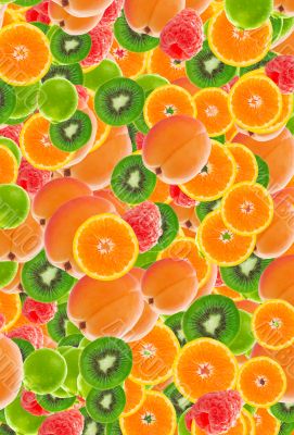 colorful abstract fruit background