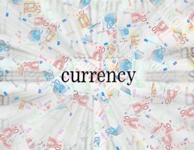 currency concept with euro bills