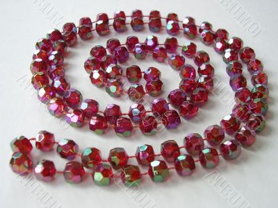 Cranberry beads