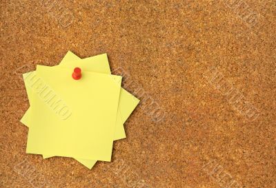 corkboard and adhesive notes XXL